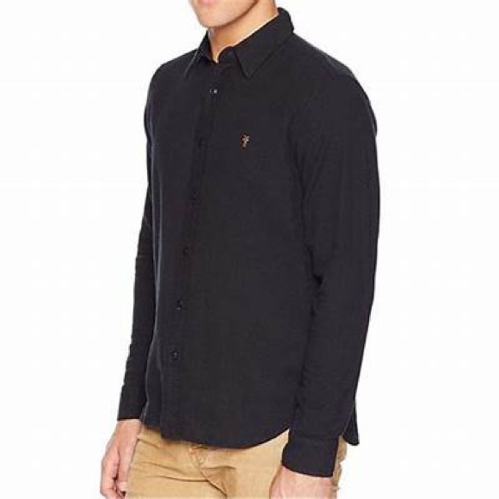 Frye Button Down Black shirt. Size XL. 1 owner.